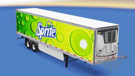 Skin Sprite on refrigerated semi-trailer for American Truck Simulator
