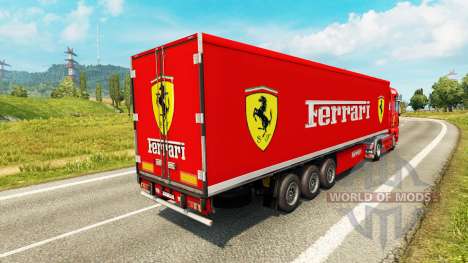 Skin Ferrari on tractor MAN for Euro Truck Simulator 2