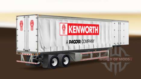 Curtain semi trailer Kenworth for American Truck Simulator