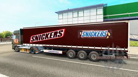 Skin Snickers on the trailer for Euro Truck Simulator 2
