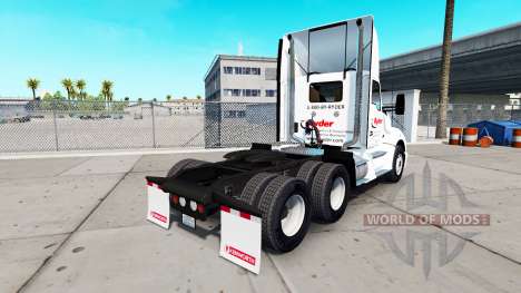 Skin on Ryder truck Kenworth for American Truck Simulator