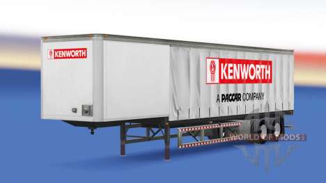 Curtain semi trailer Kenworth for American Truck Simulator