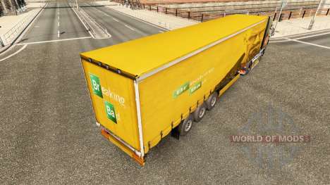 The skin of Walter White in the trailer for Euro Truck Simulator 2