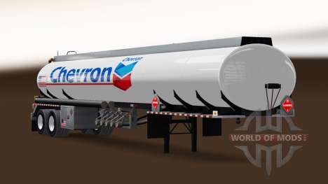 Skin Chevron fuel semi-trailer for American Truck Simulator
