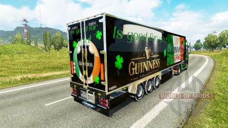 Guinness skin for Volvo truck for Euro Truck Simulator 2