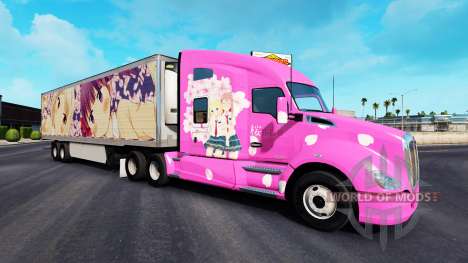 Skin Sakura for trucks and Peterbilt Kenwort for American Truck Simulator