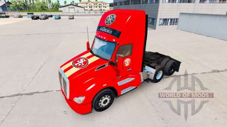 The skin San Francisco 49ers on tractors and Pet for American Truck Simulator