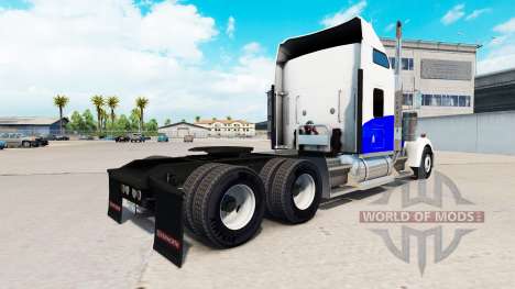 Blue Wave skin for the Kenworth W900 tractor for American Truck Simulator