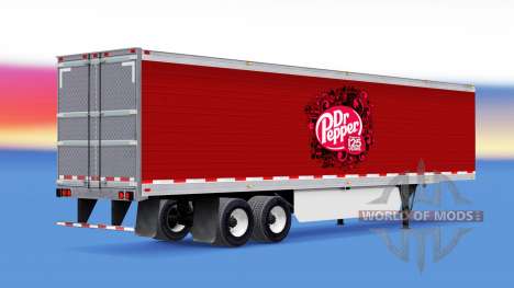 Skin Dr Pepper on the trailer for American Truck Simulator