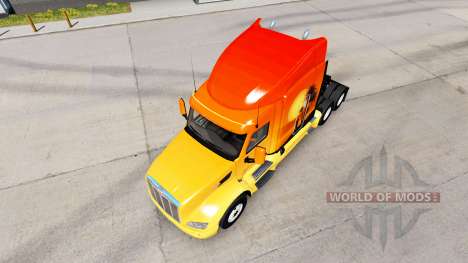 Skin Sun on the tractor Peterbilt for American Truck Simulator