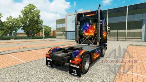 Skin Color on Wall tractor Scania for Euro Truck Simulator 2