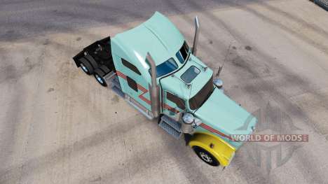 Skin Z Stripe Multicolor truck Kenworth W900 for American Truck Simulator