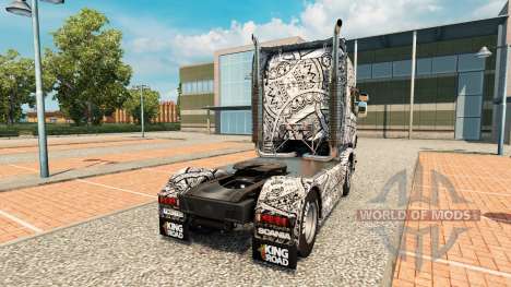 Batik Indonesia skin for Scania truck for Euro Truck Simulator 2