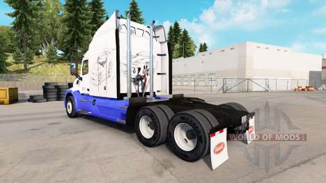 Skin Sketches Cars on the tractor Peterbilt for American Truck Simulator
