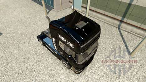 Watch Dogs skin for Scania truck for Euro Truck Simulator 2