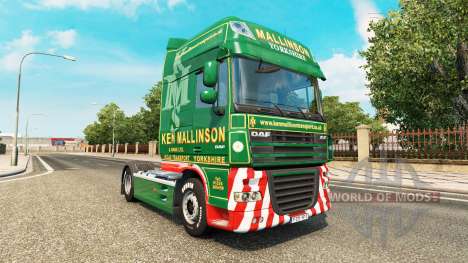 Ken Mallinson skin for DAF truck for Euro Truck Simulator 2