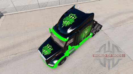 Monster Energy skin for the truck Peterbilt for American Truck Simulator