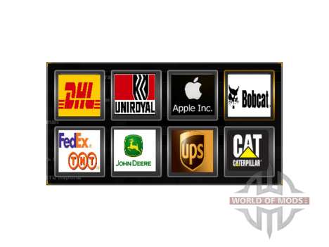 Logos of actual companies for American Truck Simulator