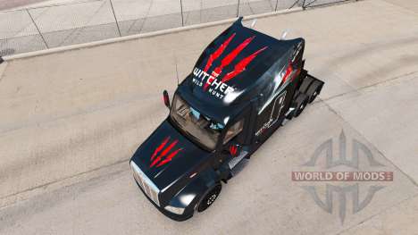 Skin The Witcher Wild Hunt on the tractor Peterb for American Truck Simulator