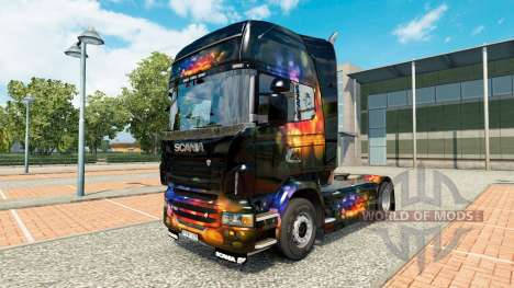 Skin Color on Wall tractor Scania for Euro Truck Simulator 2