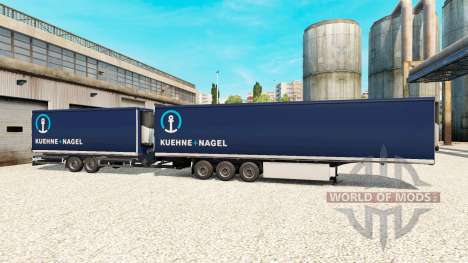 Semi-Trailers Krone Gigaliner [Kuehne Nagel] for Euro Truck Simulator 2