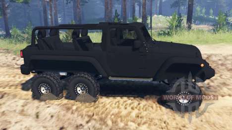 Jeep Wrangler 6x6 Turbo for Spin Tires