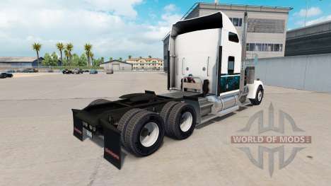 Skin Custom New Blue truck Kenworth W900 for American Truck Simulator