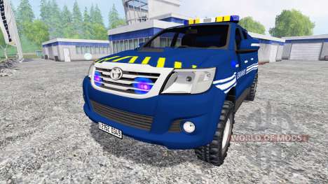 Toyota Hilux [gendarmerie] for Farming Simulator 2015