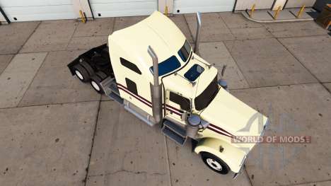 Skin Cream on the truck Kenworth W900 for American Truck Simulator