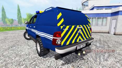 Toyota Hilux [gendarmerie] for Farming Simulator 2015