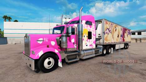 Skin Sakura for trucks and Peterbilt Kenwort for American Truck Simulator