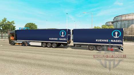 Semi-Trailers Krone Gigaliner [Kuehne Nagel] for Euro Truck Simulator 2