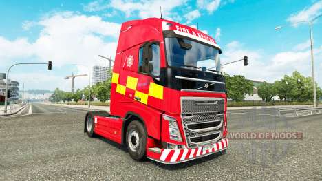 Skin Fire & Rescue at Volvo trucks for Euro Truck Simulator 2