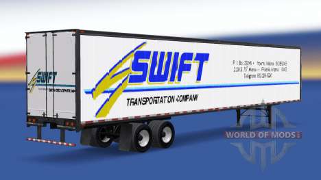 All-metal semitrailer Swift for American Truck Simulator
