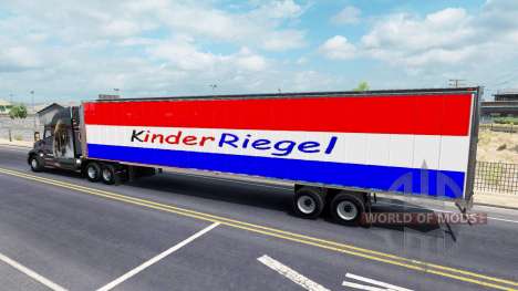 Skin Kinder Riegel on the trailer for American Truck Simulator