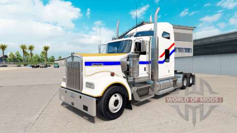Skin Bicentennial v2.0 tractor truck Kenworth W9 for American Truck Simulator