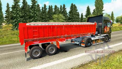 Semi-trailer dump truck for Euro Truck Simulator 2