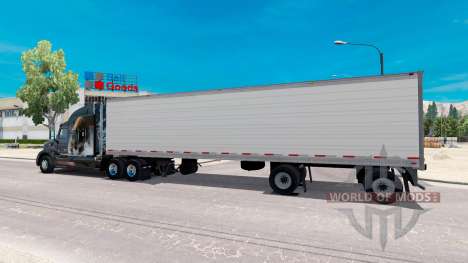 Biaxial refrigerated semi-trailer for American Truck Simulator