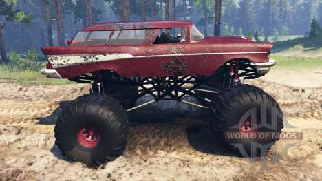Chevrolet Bel Air Wagon 1957 [monster] for Spin Tires