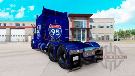 Skin Interstate 95 Peterbilt 389 truck for American Truck Simulator