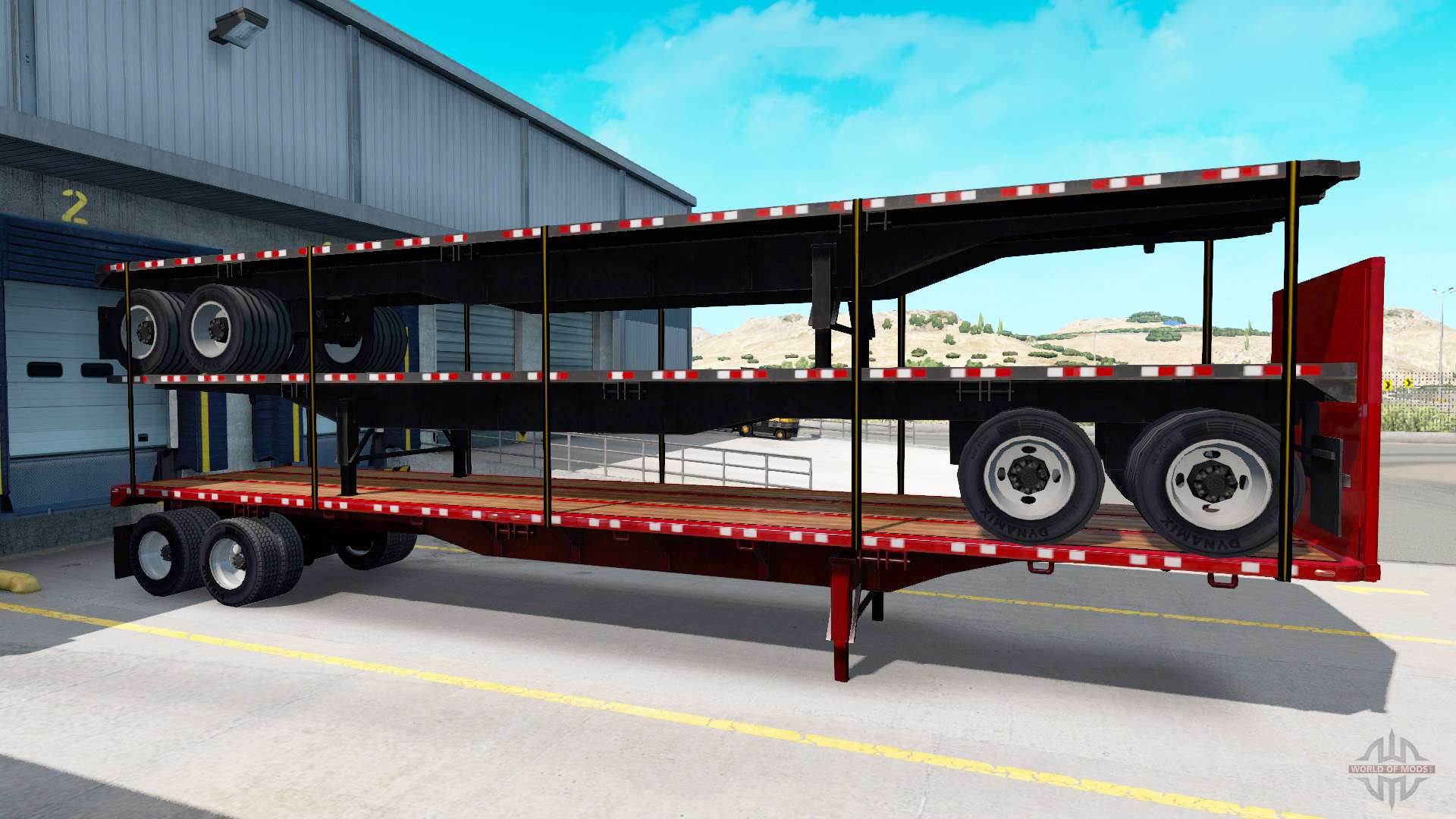 A collection of new trailers with cargo for American Truck Simulator.