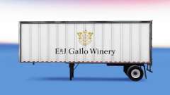 Skin E&J Gallo Winery on the trailer for American Truck Simulator