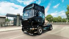 Skin, Turquoise Smoke for Scania truck for Euro Truck Simulator 2