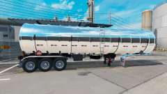 Chrome fuel semi-trailer for American Truck Simulator