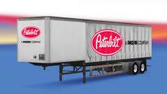 Curtain semi trailer Peterbilt for American Truck Simulator