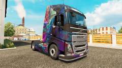 The Fractal Flame skin for Volvo truck for Euro Truck Simulator 2