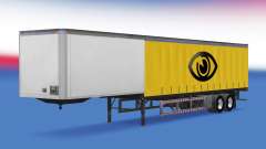 30 tonne curtain trailer for American Truck Simulator