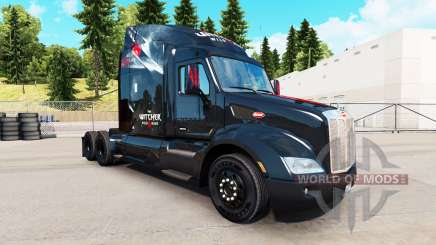 Skin The Witcher Wild Hunt on the tractor Peterbilt for American Truck Simulator