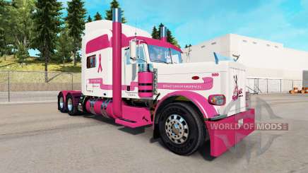 Skin Trucking for a Cure for the truck Peterbilt 389 for American Truck Simulator