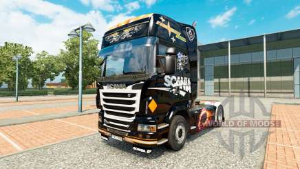 Skin Scania Black for tractor Scania for Euro Truck Simulator 2